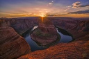 Sunset at Horseshoe Bend